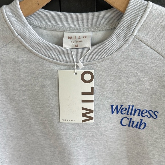 NWT • WILO the label Ribbed Blue Leggings & Gray Wellness Sweatshirt Set • M - Picture 11 of 11
